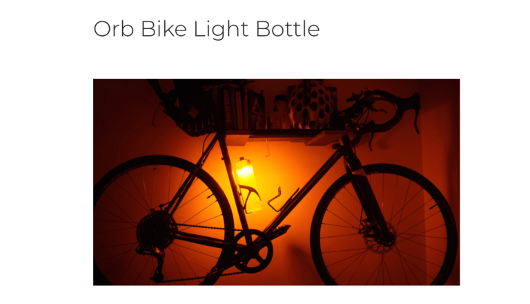 the orb bike light